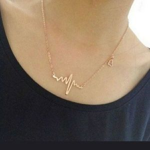 Heart beat necklace